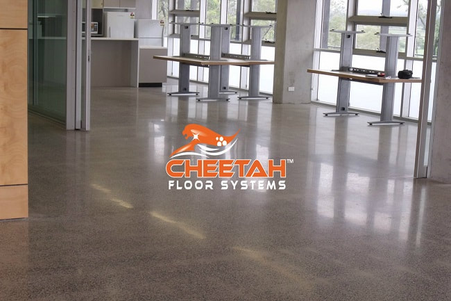 Lunchroom Concrete Floor Polished in Strongsville, OH
