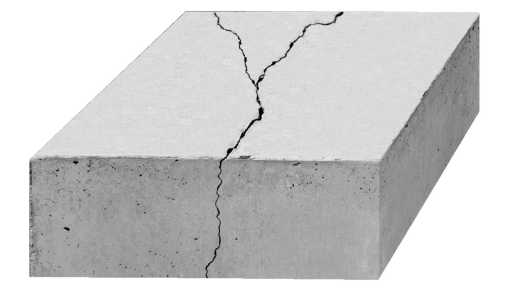 Problem - Concrete slab without control joint