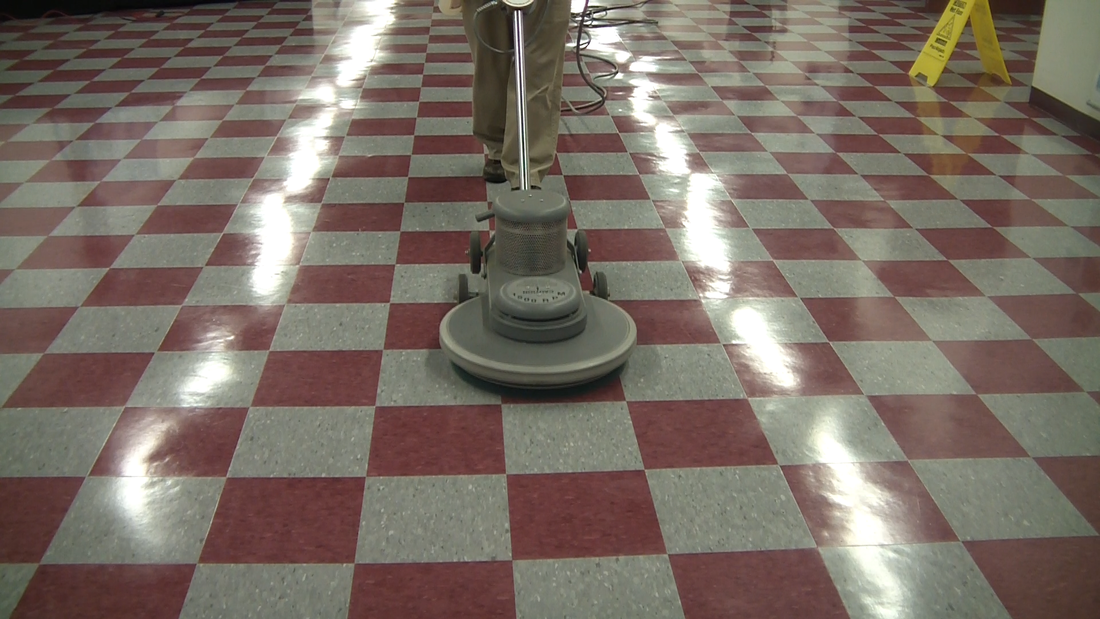 VCT Floor Buffing in Cleveland, Ohio