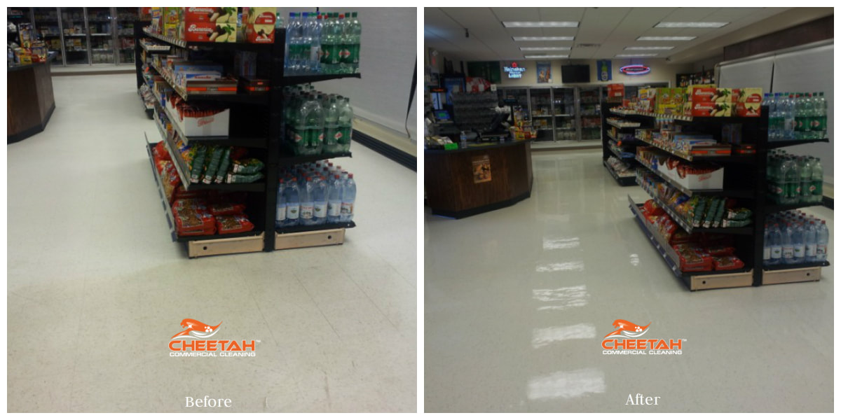 Retail Floor Stripping and Waxing in Parma, Ohio.