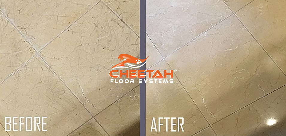 Marble Floor Cleaning & Polishing in Cleveland, Ohio by Cheetah Floor Systems, Inc.