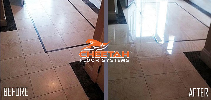 Marble Floor Cleaning & Polishing in Akron, Ohio by Cheetah Floor Systems, Inc.