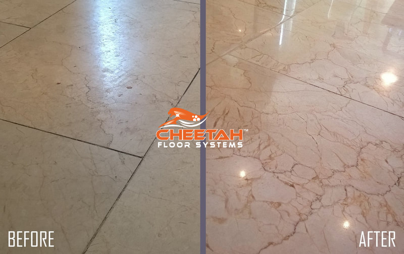 Marble Floor Cleaning and Polishing in Strongsville, OH by Cheetah Floor Systems, Inc.