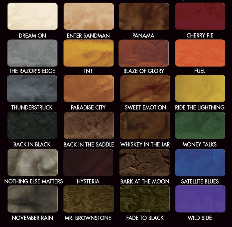 Epoxy Floor Color Chart