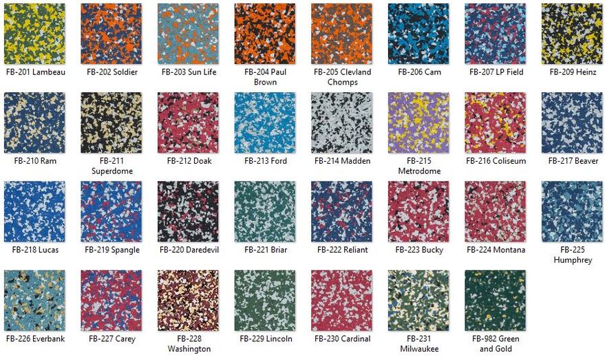 Polyaspartic Floor Coating System Color Chart - Cheetah Floor Systems, Inc.